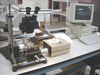 Normal force measurement setup